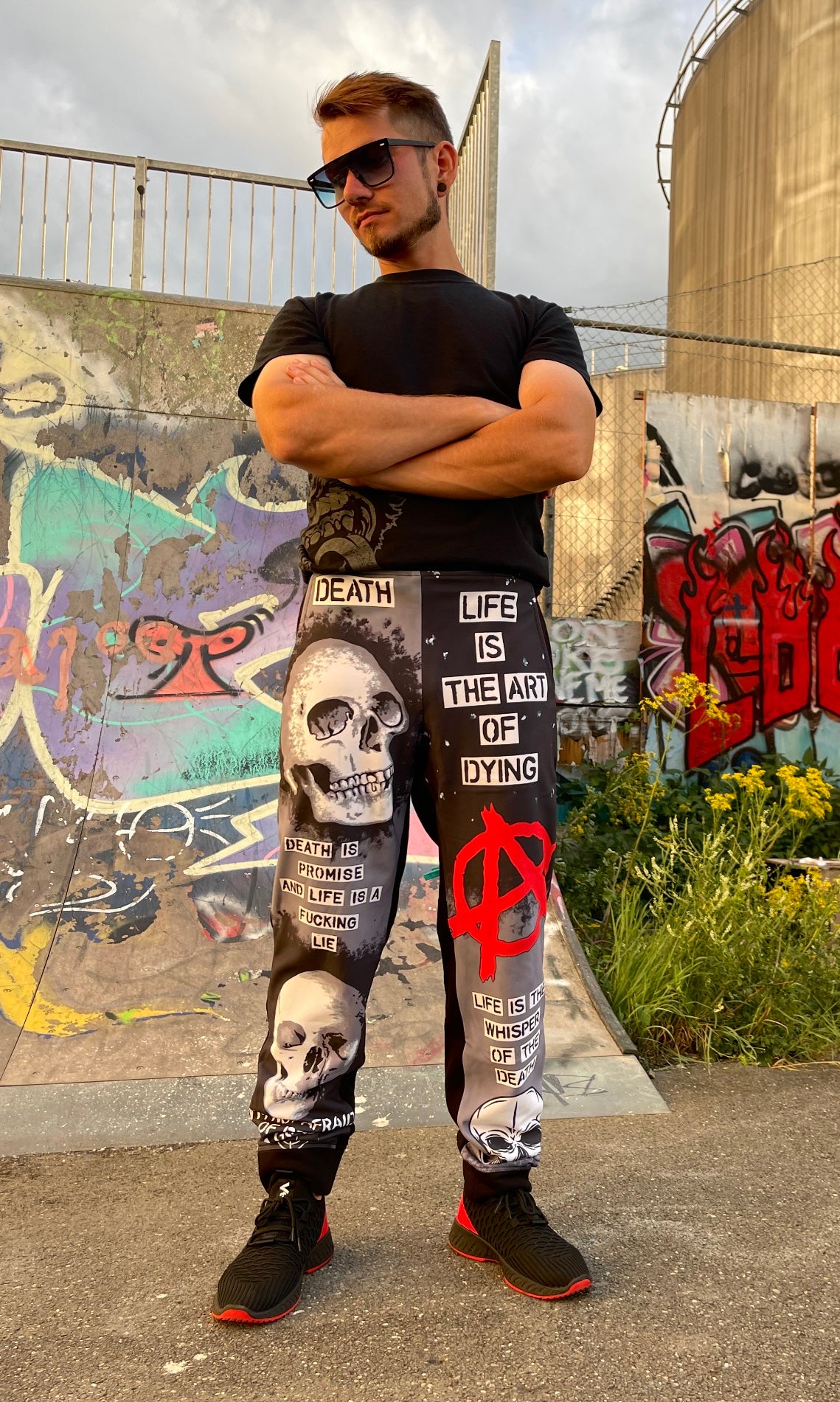 „Skull red Anarchie“ Sweatpants